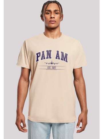 F4NT4STIC T-Shirt Pan Am College Est 1927 in sand
