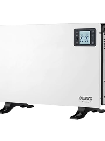 camry Camry CR 7739 Elektrischer Heizkörper mit Fernbedienung - 2000 W mit LCD-Display, Weiß in Weiß