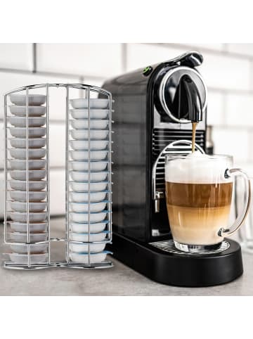 Tassimo Kapselhalter in Silber - (B)18 x (H)29 x (T)8,5 cm