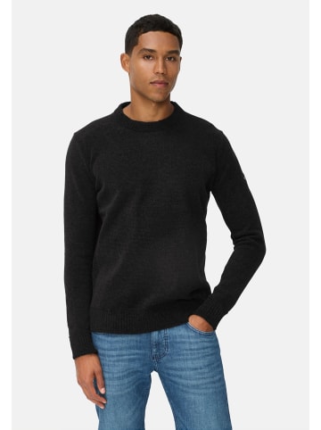 Camel Active Pullover mit Rundhalskragen in Schwarz