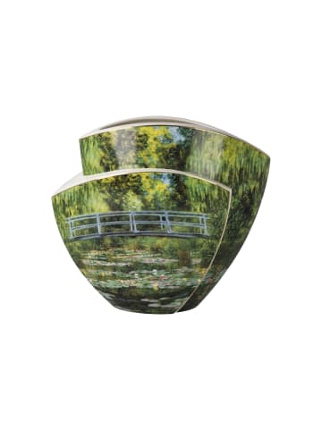 Goebel Vase " Monet  Japanische Brücke " in grün