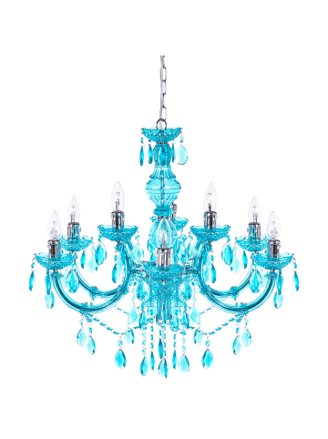 Pendelleuchten KALANG  in Blau - (W) 60 x (H) 145 x (L) 60 cm