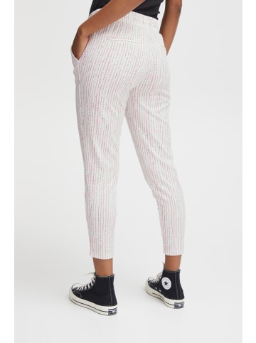 ICHI IHKate regular fit in Cloud Dancer Multi stripe AOP