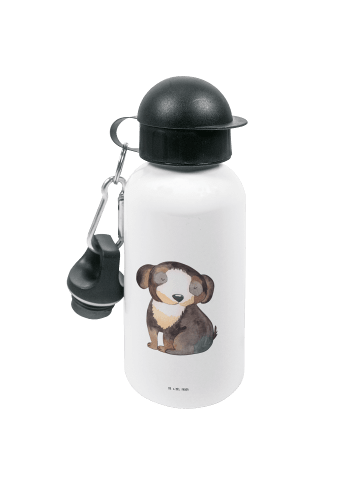 Mr. & Mrs. Panda Kindertrinkflasche Hund Entspannen ohne Spruch in Weiß
