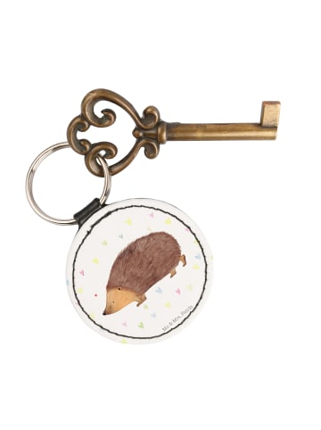 Mr. & Mrs. Panda Anhänger Igel Herzen ohne Spruch in Weiß