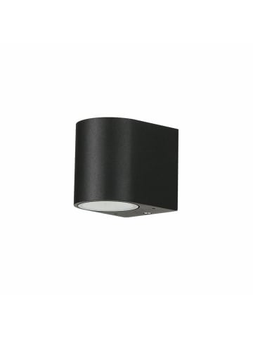 Licht-Erlebnisse Außen Wandlampe (B)6.8 x (H)8 cm in Schwarz