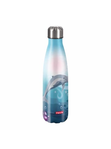 Step by Step Edelstahl-Trinkflasche Dolphin Pippa in Blau