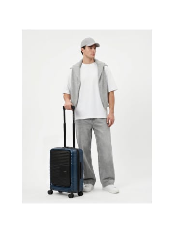 Redolz Essentials 17 2.0 4 Rollen Kabinentrolley 55 cm Laptopfach mit Dehnfalte in navy