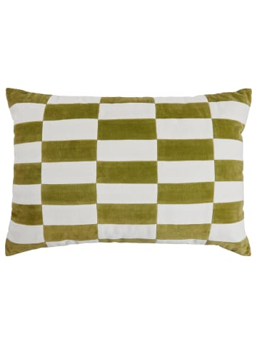 Butlers Kissen CHECKER VELVET in Grün