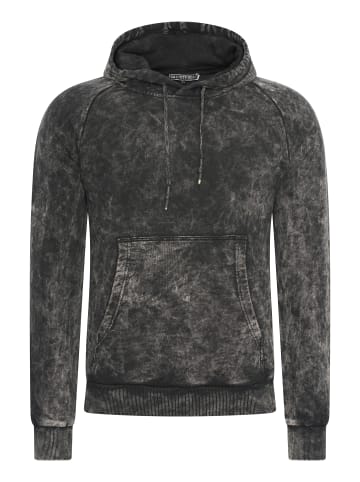 Rusty Neal Verwaschener Kapuzenpullover Regular Fit in Schwarz