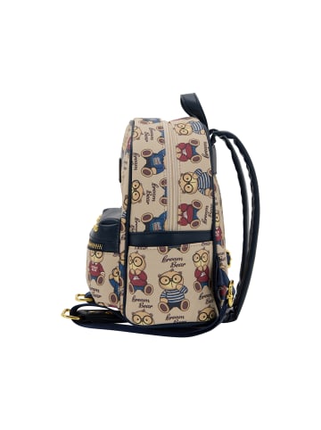 myMo Girls Backpack in Beige Blue