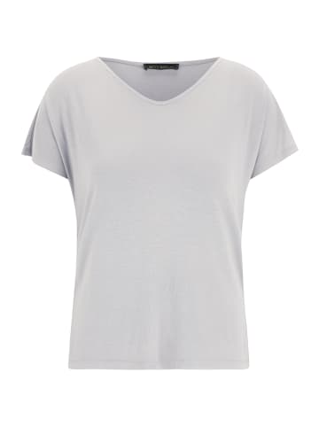 Betty Barclay Basic Shirt mit V-Ausschnitt in Light Stone