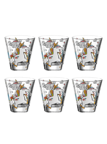 LEONARDO 6er Set Kinderbecher Bambini in 215 ml in Einhorn