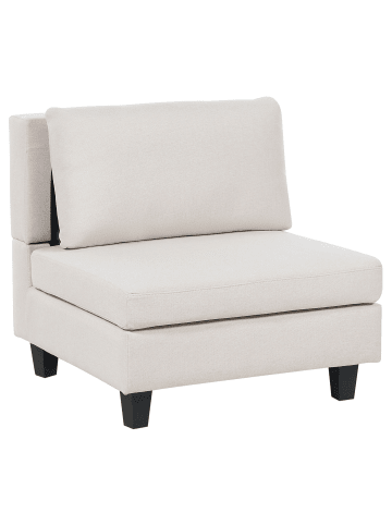 Beliani Sofaelement UNSTAD in Beige/Schwarz - (W) 76 x (H) 72 x (L) 76 cm