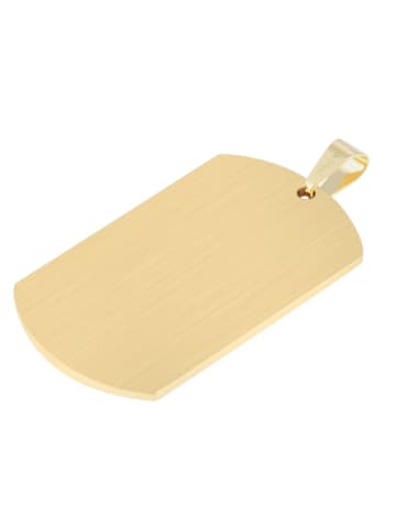 Adeliás Unisex Anhänger – Gravuranhänger aus Edelstahl in gold