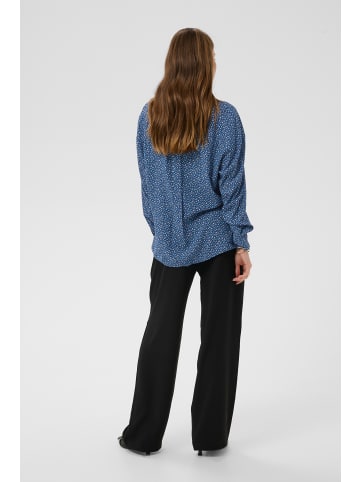 Cream Langarm - Hemd CRTiah Oversize fit in Animal skin blue
