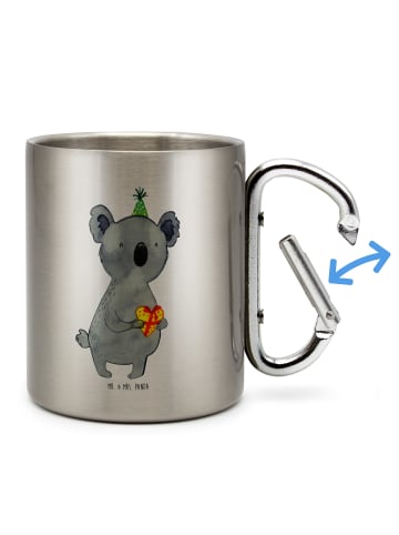 Mr. & Mrs. Panda Becher Aus Edelstahl Koala Geschenk ohne Spruch in Silber