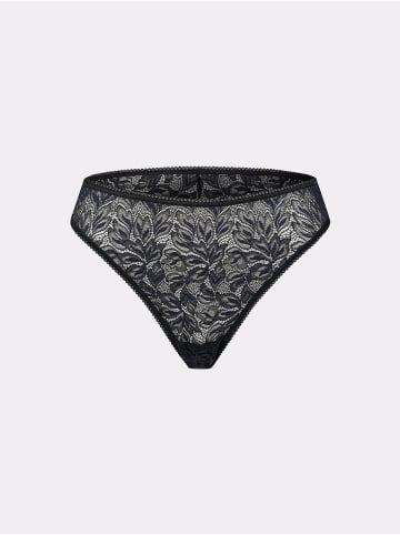 Erlich Textil  Erlich Textil Spitzen Slip ICONIC LACE BRAZIL SLIP in schatten schwarz