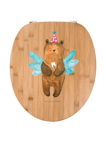 Mr. & Mrs. Panda holz wc sitz Bär Zahnfee ohne Spruch in Braun