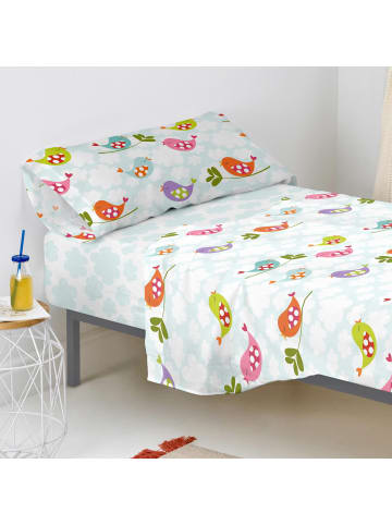 Happy Friday Little birds Spannbettlaken