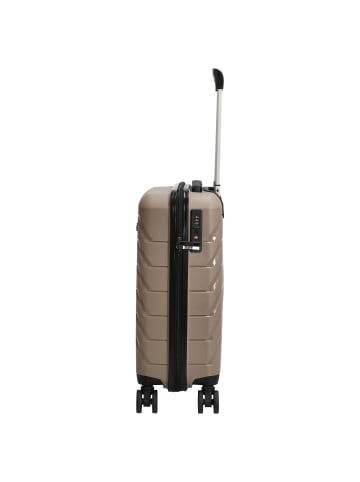 D&N Travel Line 4100 - 4-Rollen-Kabinentrolley S 54 cm (taupe) in taupe