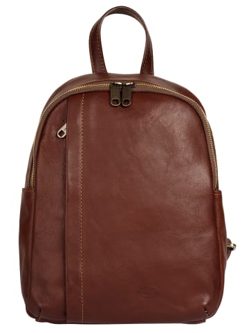 piké Rucksack echt Leder in braun