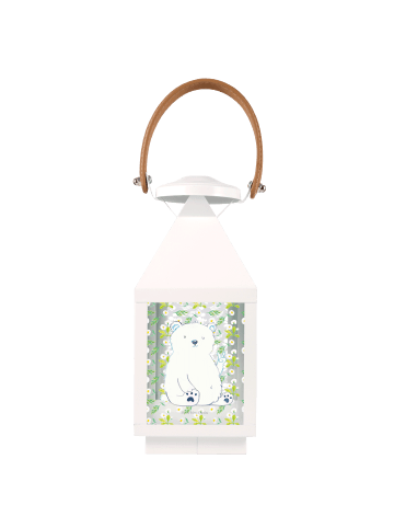 Mr. & Mrs. Panda Laterne Deko Eisbär Faul ohne Spruch in Transparent