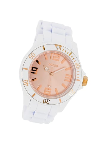 Oozoo Analog-Armbanduhr Oozoo Vintage Series weiß groß (ca. 43mm)