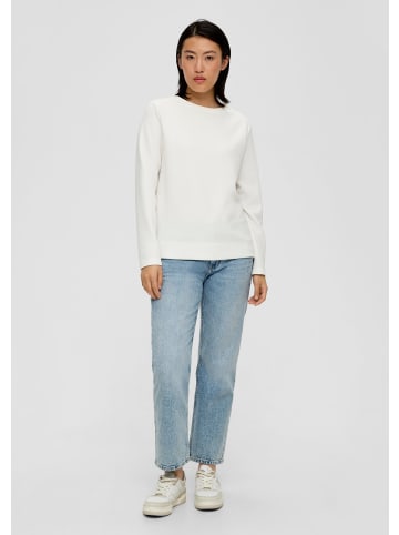 s.Oliver Sweatshirt langarm in Creme