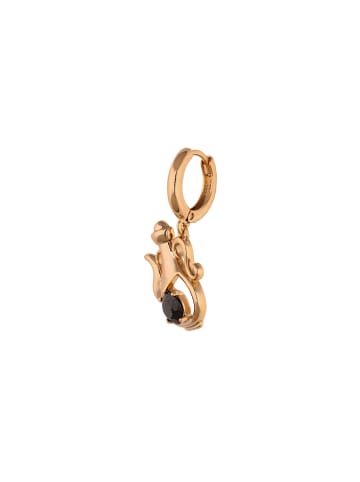 faina Women Drop Earrings in Rose Gold Black