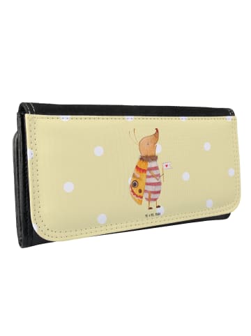 Mr. & Mrs. Panda Portemonnaie für Damen Nachtfalter Fähnchen ohn... in Gelb Pastell