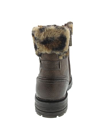 Mustang Schnürstiefelette Braun
