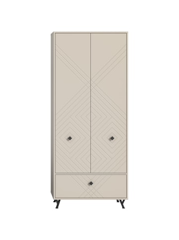 ebuy24 Kleiderschrank Notes Beige 80 x 35 cm