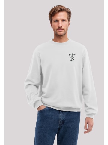 F4NT4STIC Sweatshirt Halloween Boo Crew Ghost Bestickt in off-white
