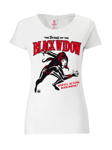 Logoshirt T-Shirt Black Widow in altweiß