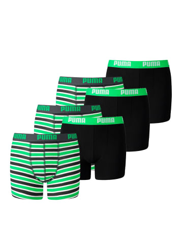 Puma Boxershorts JUNGEN BASIC BOXER Printed Stripes 2P in Classic Green