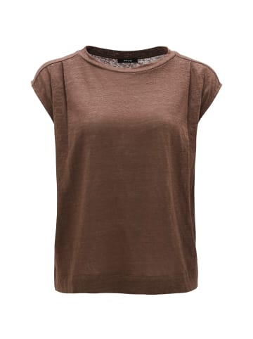OPUS Rundhals T-Shirt für Damen in braun