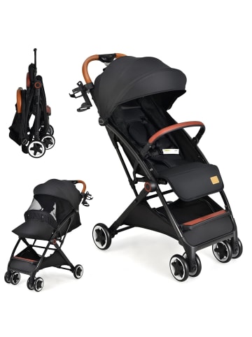 COSTWAY Kinderbuggy 0-36 Monate in Schwarz