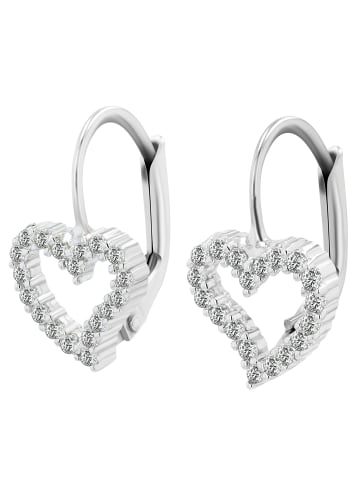 Adeliás Damen Anhänger – Herz Herzanhänger aus 925 Silber in silber