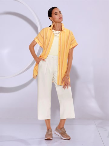 creation L Longbluse in gelb-ocker-gestreift