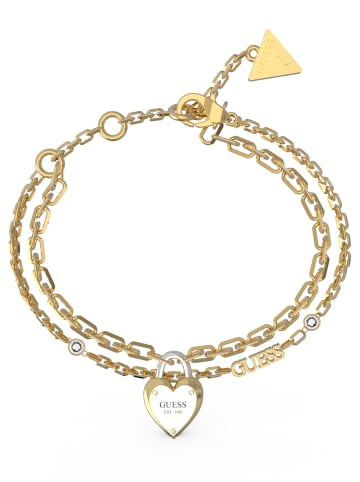 Guess Damen-Armband Heart Lock Goldfarben