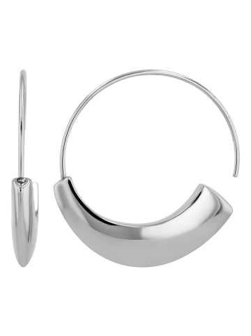 Adeliás Damen Ohrringe – Creole aus Edelstahl in silber