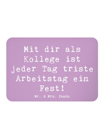 Mr. & Mrs. Panda Whiteboardmagnet Spruch Fest Kollege mit Spruch in Lavendeltraum