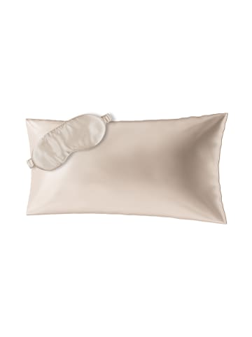 Ailoria BEAUTY SLEEP SET (80X40) Seidenkissenbezug + Maske in beige