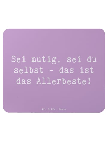 Mr. & Mrs. Panda Mouse Pad Spruch Mutig zu sich selbst stehen mi... in Lavendeltraum