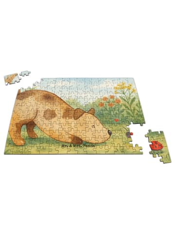 Mr. & Mrs. Panda Puzzle Hund Marienkäfer Design ohne Spruch in Weiß