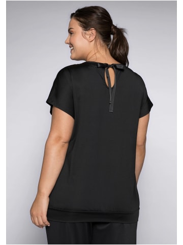 sheego Funktionsshirt in schwarz