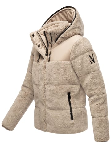 Marikoo Kapuzenplüschjacke Kaguraa 16 in Light Taupe