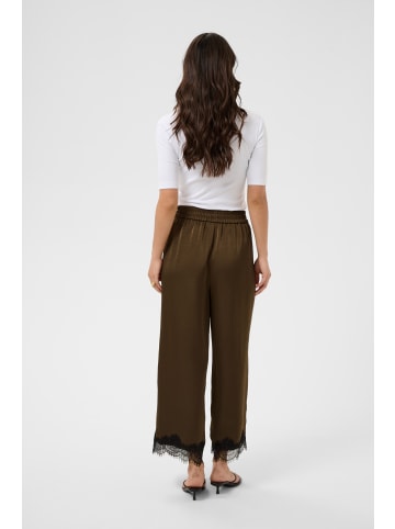 Kaffe Casual Hose KAthilde Casual fit in Seal Brown/Black Lace