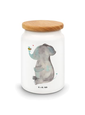 Mr. & Mrs. Panda Dose Elefant Biene ohne Spruch in Weiß